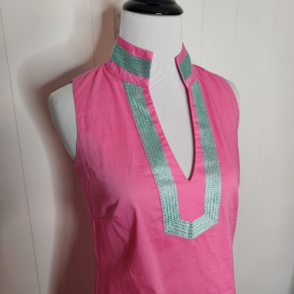 Sail to Sable Pink Sleeveless Tunic Shift Dress - Picture 3 of 8